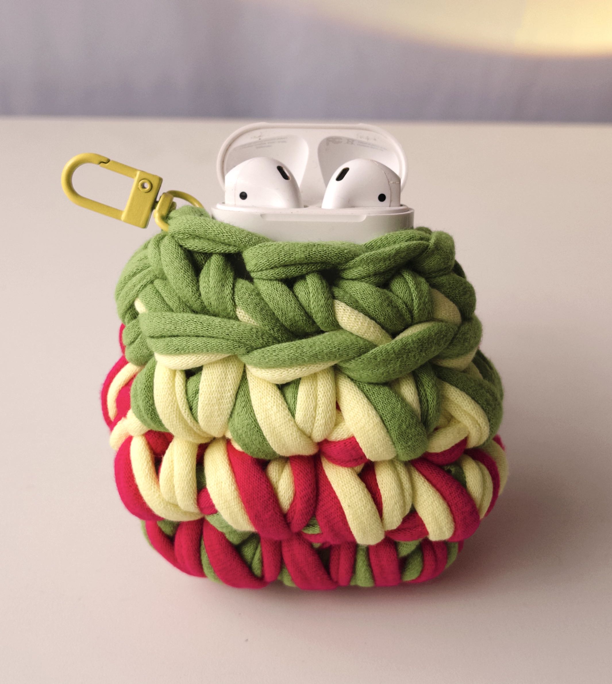 AirPods case (Verde, amarillo y fucsia)